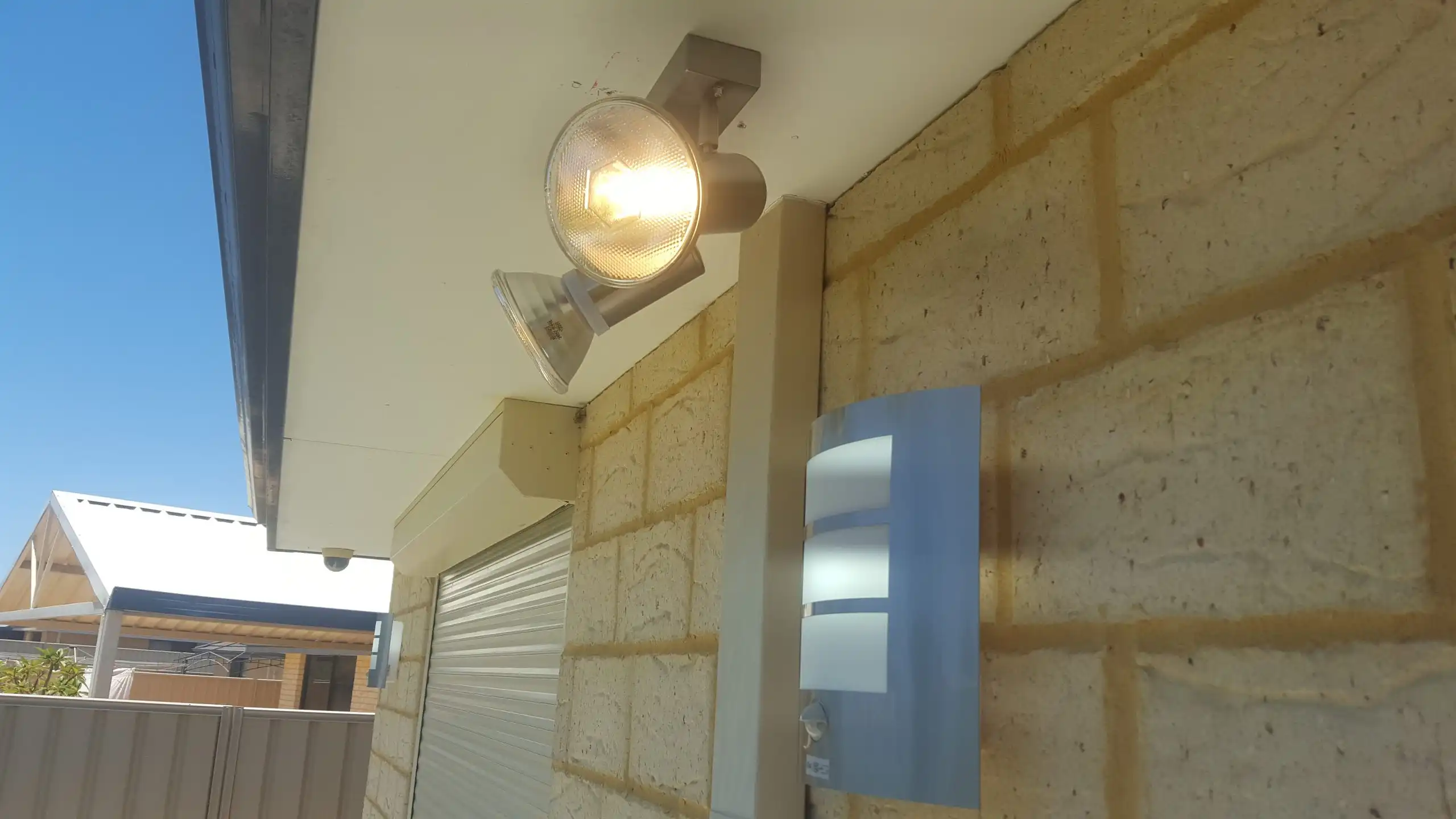 Installation of Outdoor Lights in Lexia 3